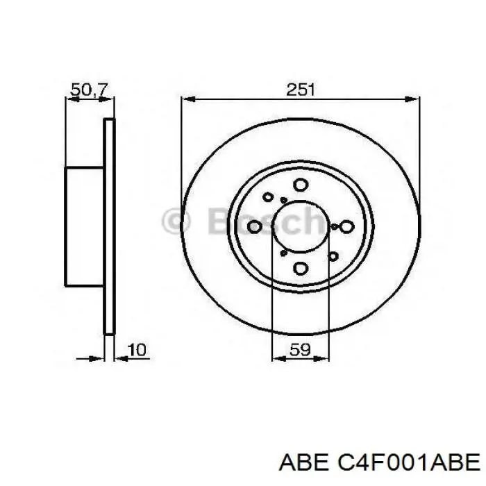 Гальмівні диски C4F001ABE ABE