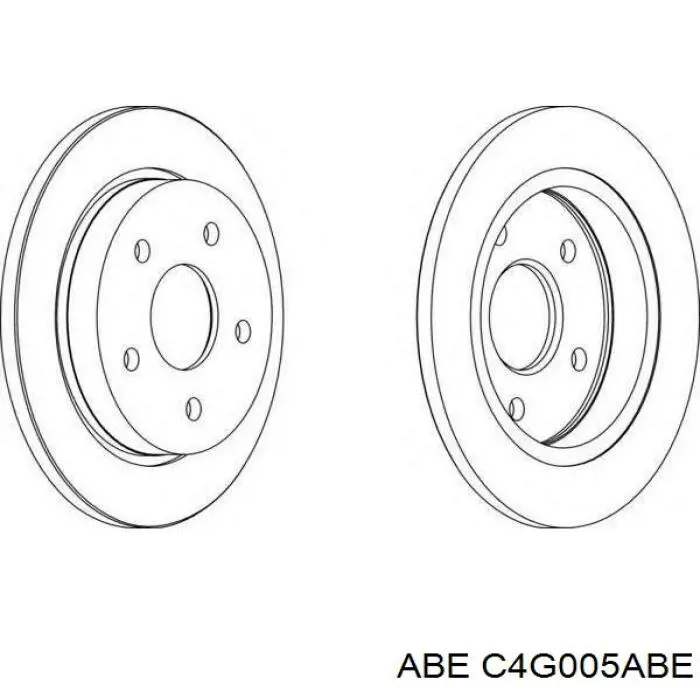Купити C4G005ABE ABE Диск заднього гальма