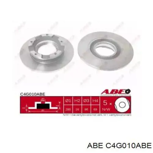 Купити C4G010ABE ABE Диск заднього гальма