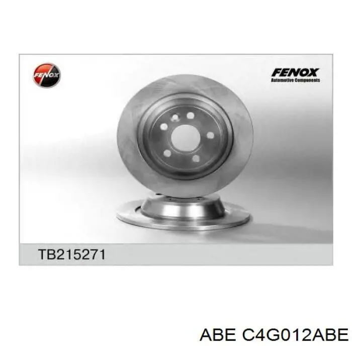 Гальмівні диски C4G012ABE ABE