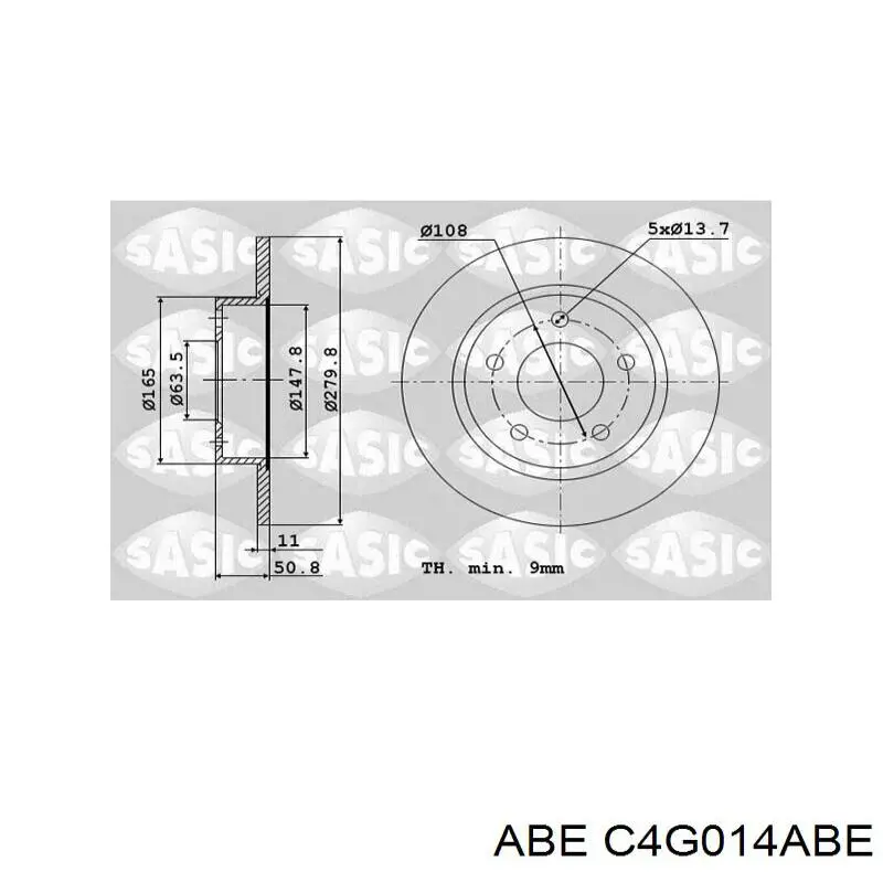 C4G014ABE ABE Дискові гальма