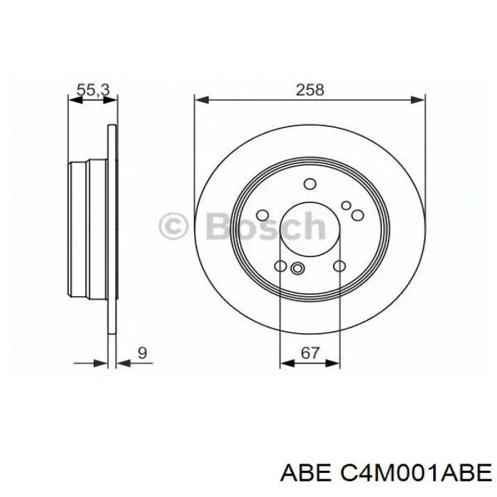 Гальмівні диски C4M001ABE ABE