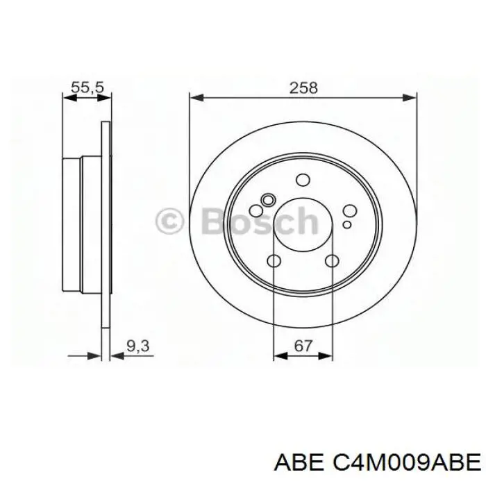 Гальмівні диски C4M009ABE ABE
