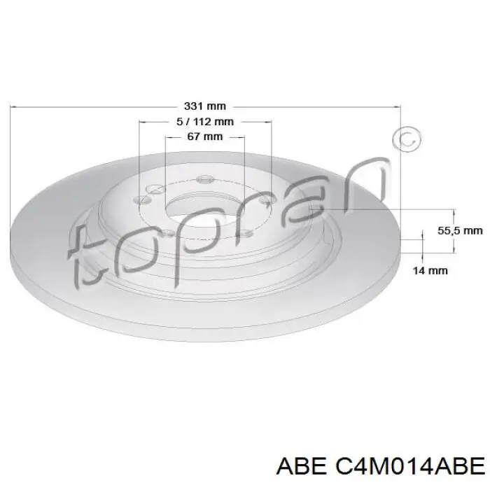 Гальмівні диски C4M014ABE ABE