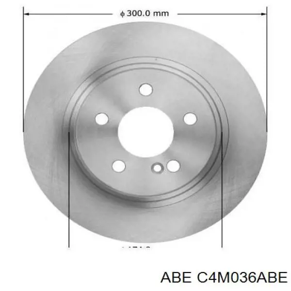 Диск гальмівний передній ABE C4M036ABE