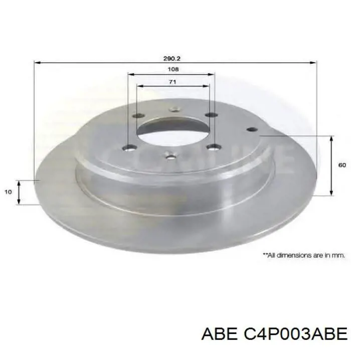 C4P003ABE ABE Дискові гальма