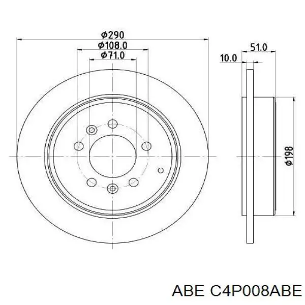 C4P008ABE ABE Дискові гальма