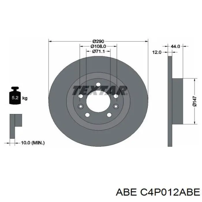 C4P012ABE ABE Дискові гальма