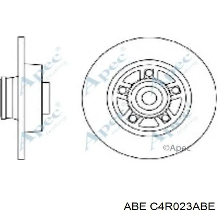 Задні дискові гальма ABE C4R023ABE ціна, від 64.88 USD