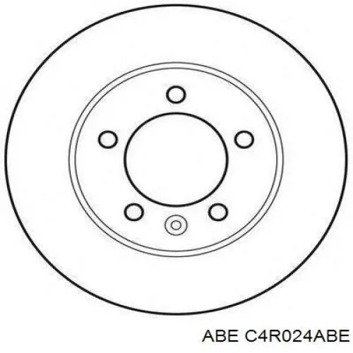 Диск гальмівний задній ABE C4R024ABE