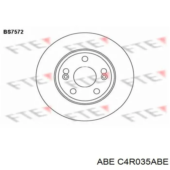 Купити C4R035ABE ABE Диск заднього гальма