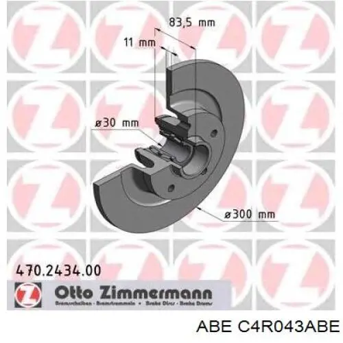 Купити C4R043ABE ABE Диск заднього гальма
