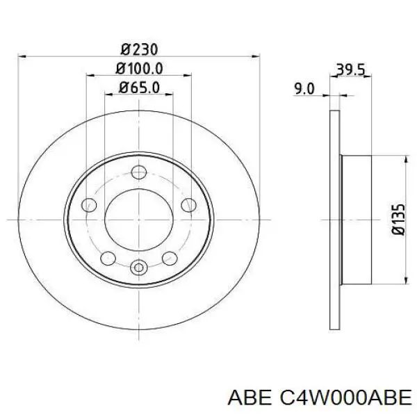 Гальмівні диски C4W000ABE ABE