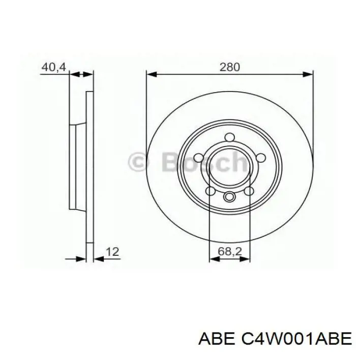 Гальмівні диски C4W001ABE ABE