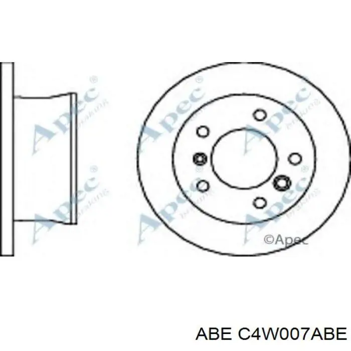 Купити C4W007ABE ABE Диск заднього гальма