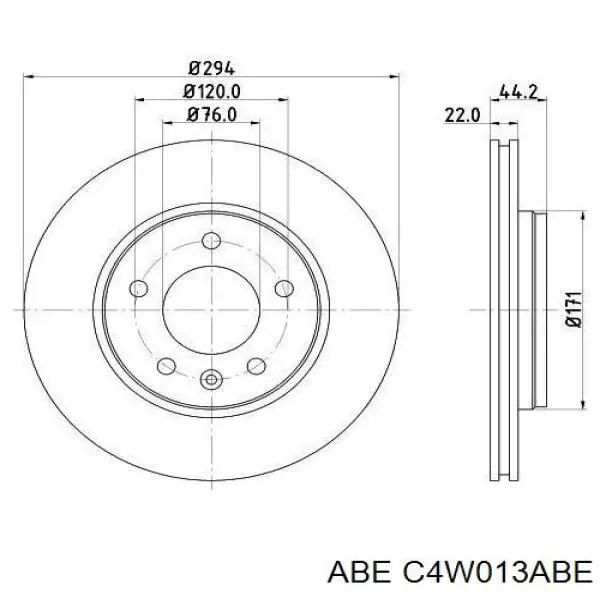 Гальмівні диски C4W013ABE ABE