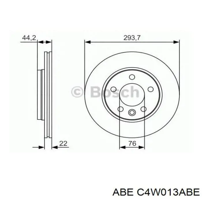 C4W013ABE ABE Дискові гальма