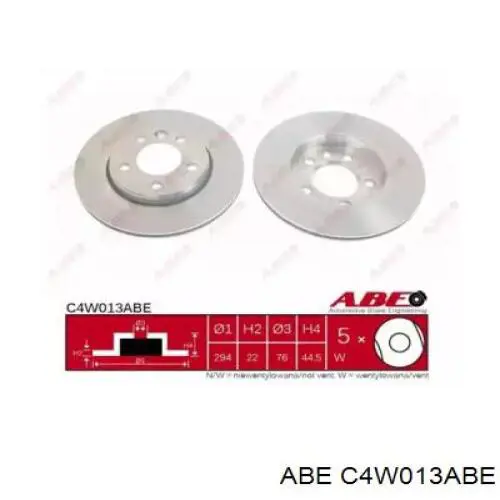 Купити C4W013ABE ABE Диск заднього гальма