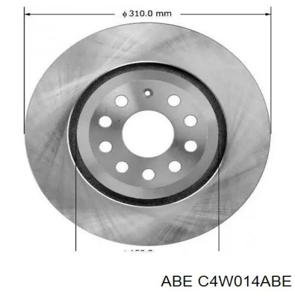 Диск гальмівний задній ABE C4W014ABE