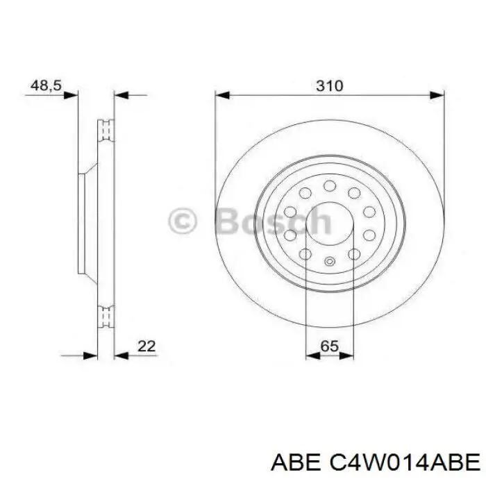 C4W014ABE ABE Дискові гальма