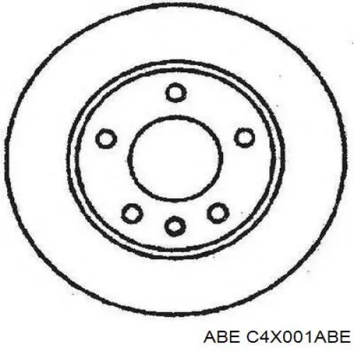Диск гальмівний задній ABE C4X001ABE