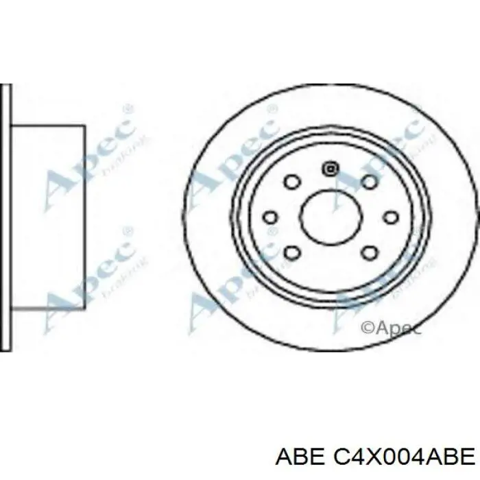 C4X004ABE ABE диск гальмівний задній