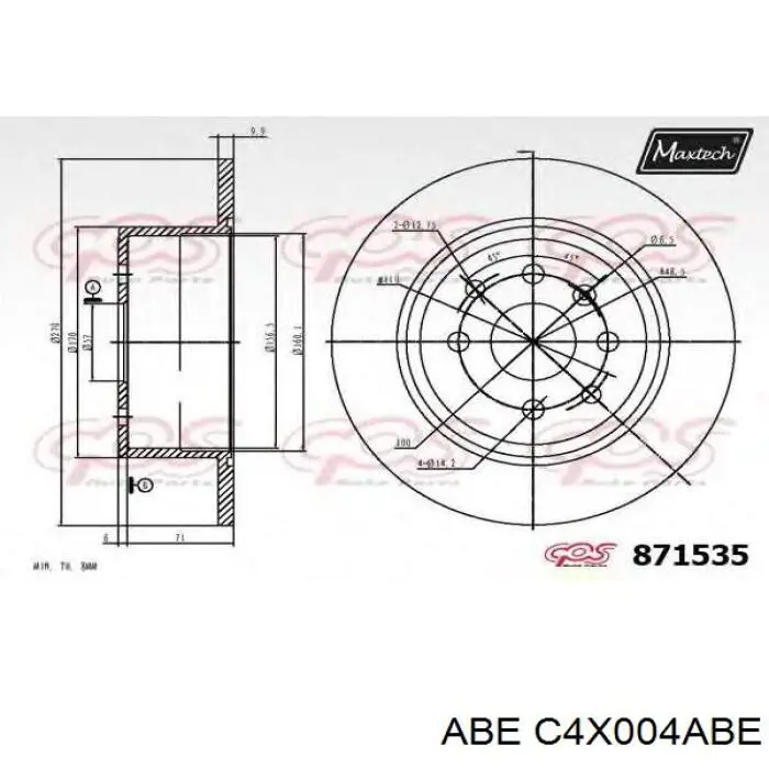 Задні дискові гальма Opel 569102 ціна, від 27.36 USD