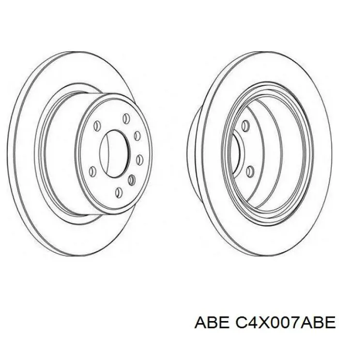 Гальмівні диски C4X007ABE ABE