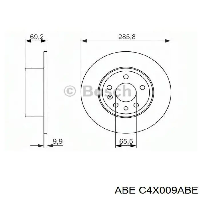 Гальмівні диски C4X009ABE ABE