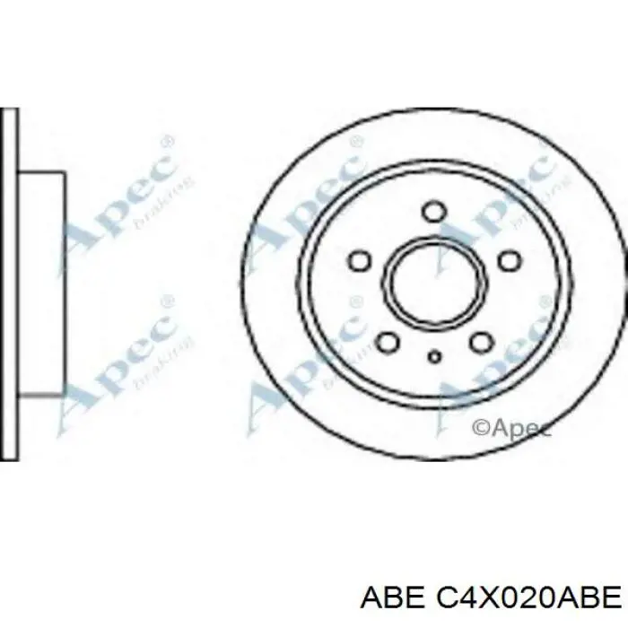 Задні дискові гальма ABE C4X020ABE ціна, від 32.63 USD