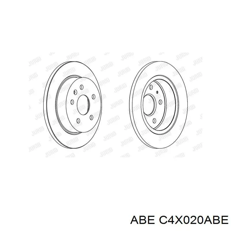 Купити C4X020ABE ABE Диск заднього гальма