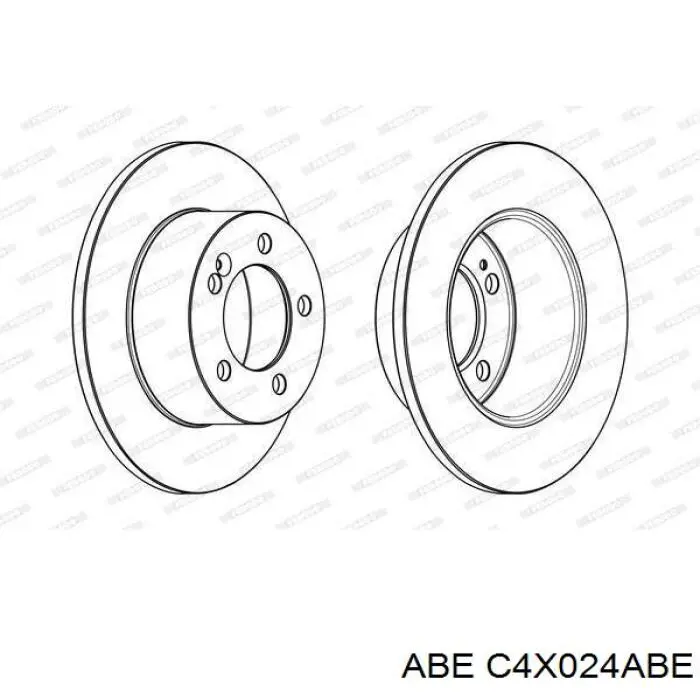 Гальмівні диски C4X024ABE ABE