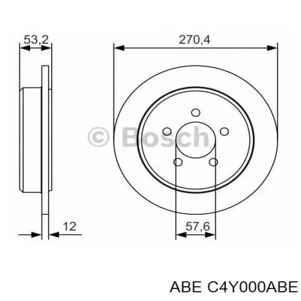 C4Y000ABE ABE Дискові гальма