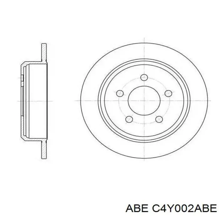 Купити C4Y002ABE ABE Диск заднього гальма