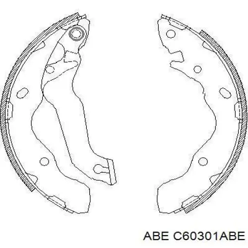Барабан гальмівний задній C60301ABE ABE