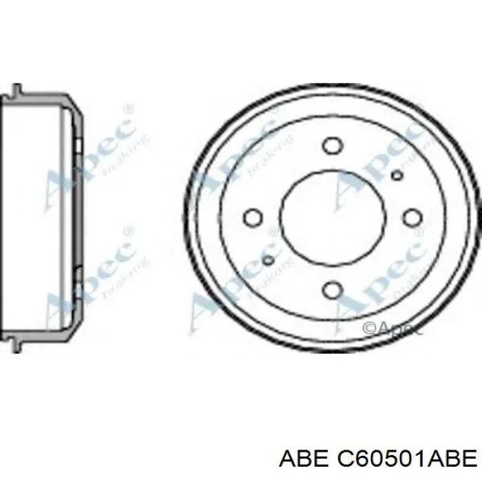 Барабан гальмівний задній C60501ABE ABE