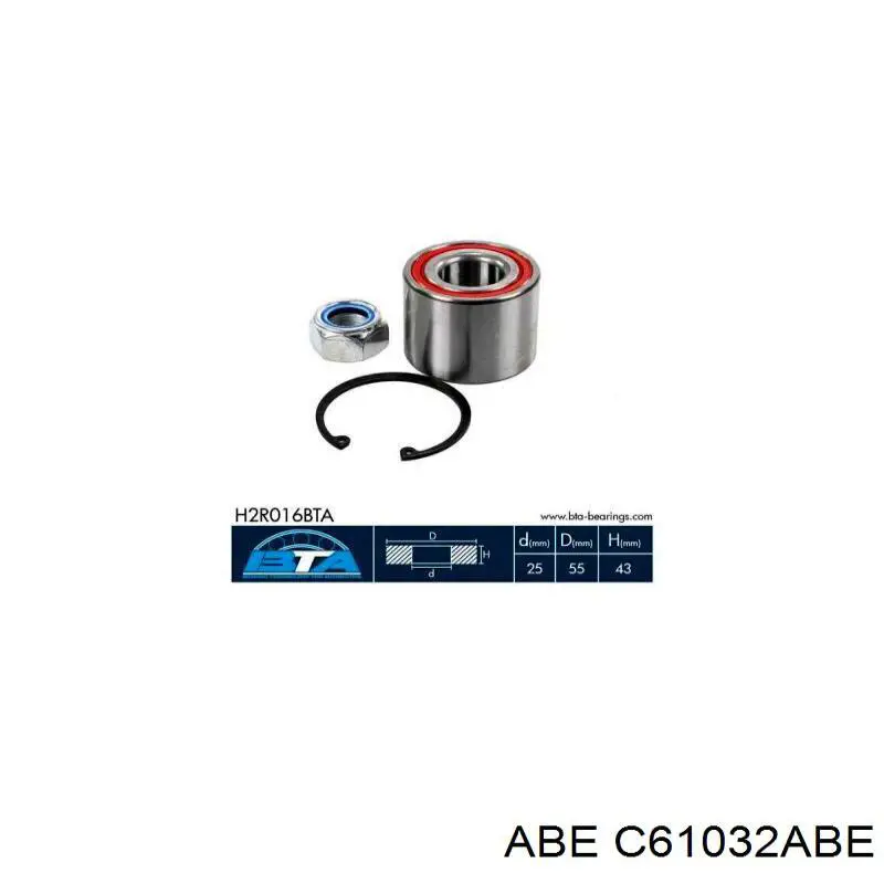 Барабан гальмівний задній ABE C61032ABE ціна, від 29.07 USD