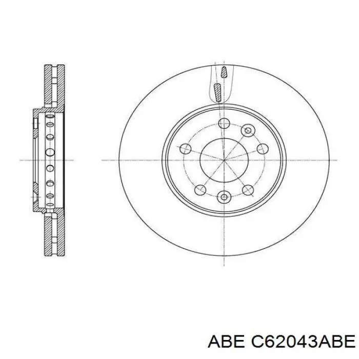 Купити C62043ABE ABE Барабан гальмівний задній