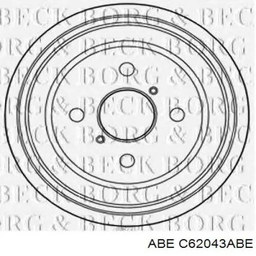 Барабан гальмівний задній C62043ABE ABE