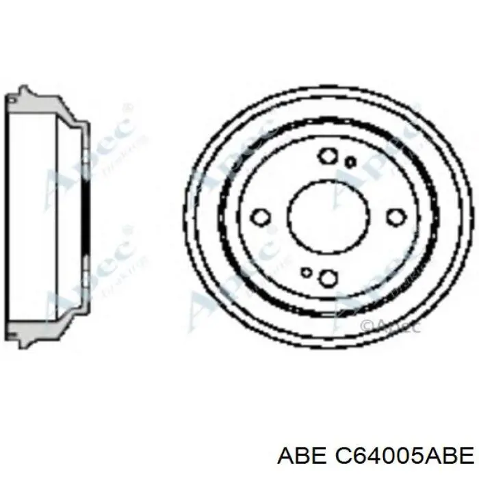 Купити C64005ABE ABE Барабан гальмівний задній