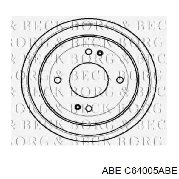 Барабан гальмівний задній C64005ABE ABE