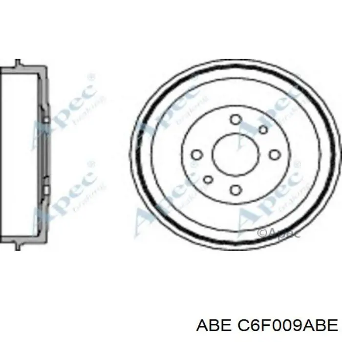 Барабан гальмівний задній C6F009ABE ABE