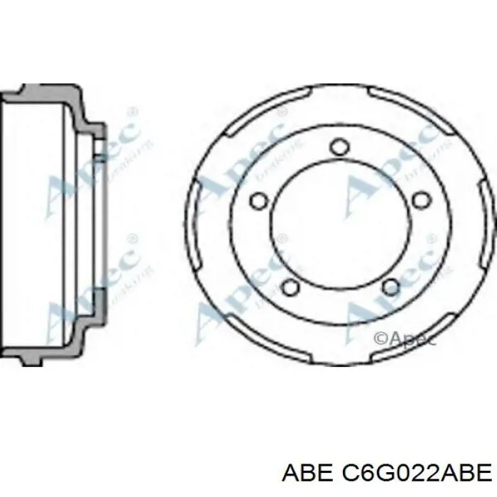 Купити C6G022ABE ABE Барабан гальмівний задній