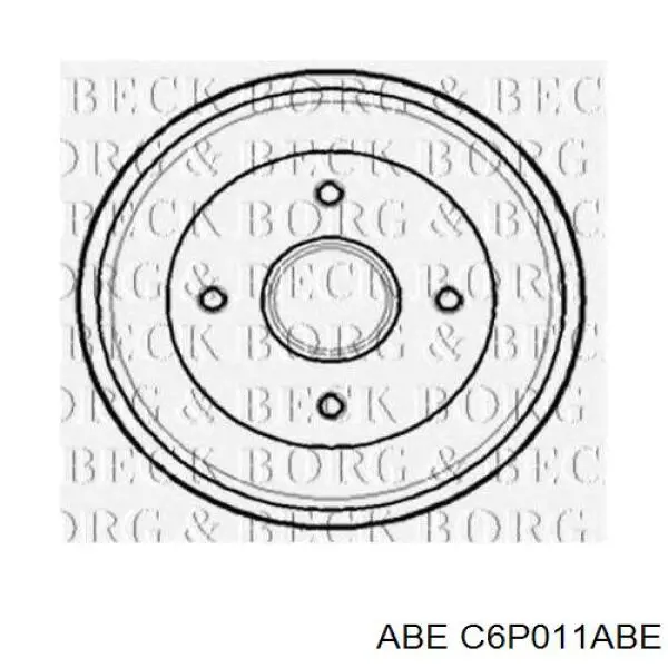 Барабан гальмівний задній C6P011ABE ABE