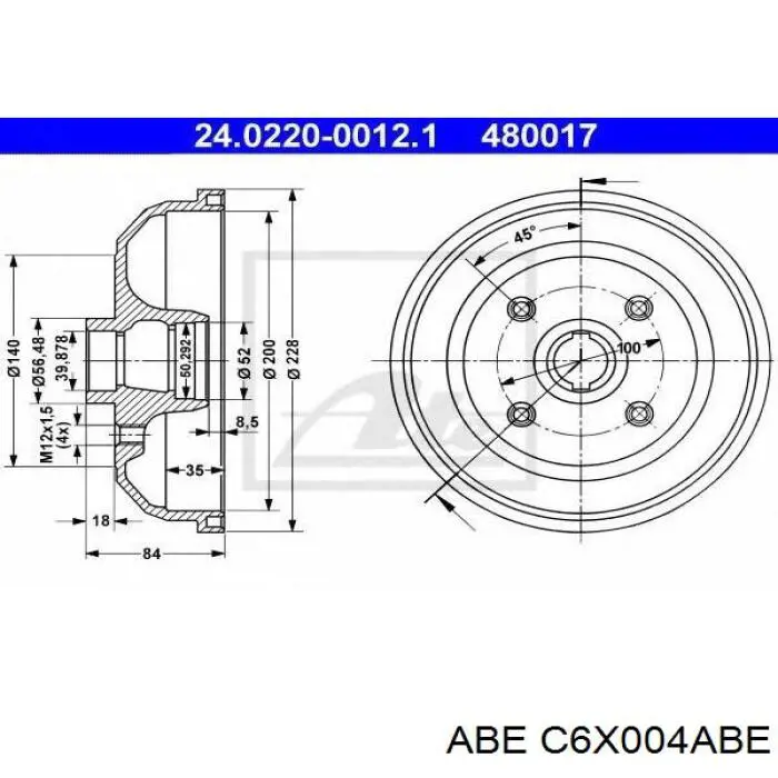 Купити 90135504 Opel Барабан гальмівний задній