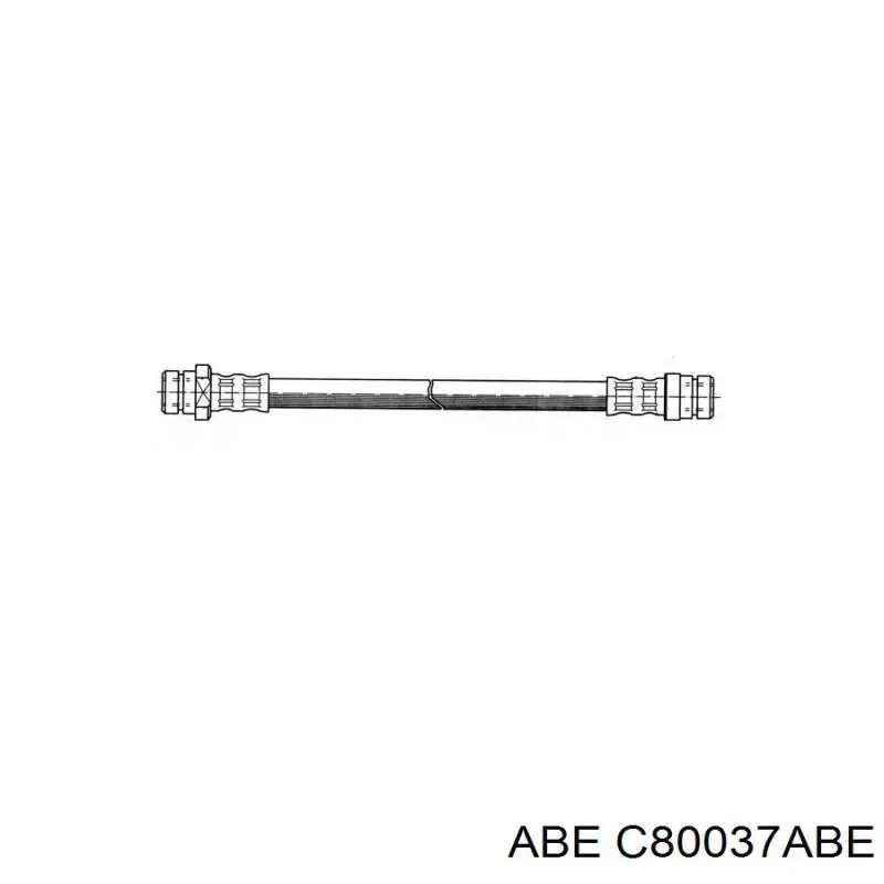 Шланг гальмівний задній C80037ABE ABE