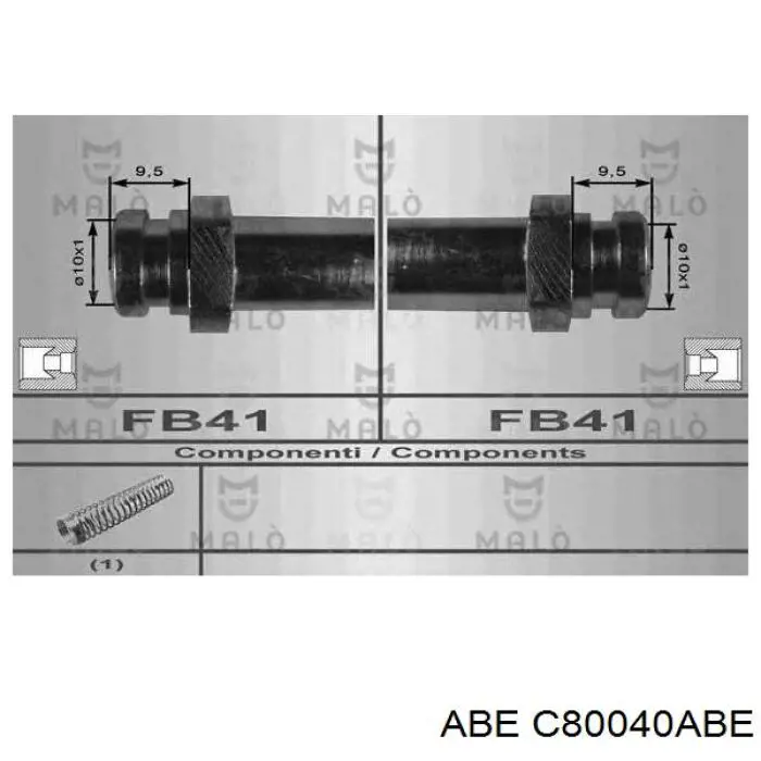 Гальмівні шланги передні C80040ABE ABE