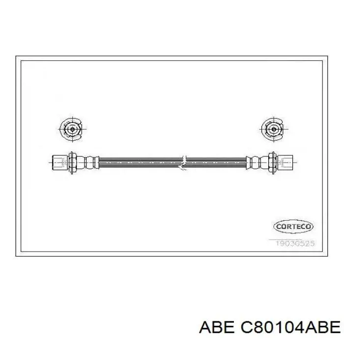 Гальмівні шланги передні C80104ABE ABE