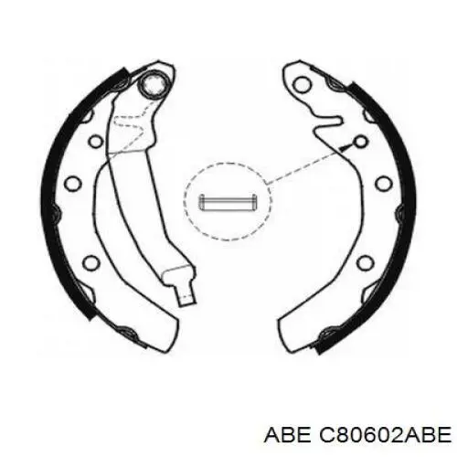 Шланг гальмівний передній ABE C80602ABE