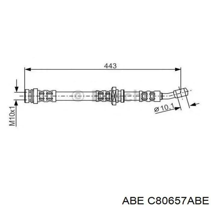 Гальмівний шланг ABE C80657ABE